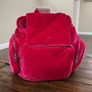 Free People Caraa Velvet Ciruss Backpack